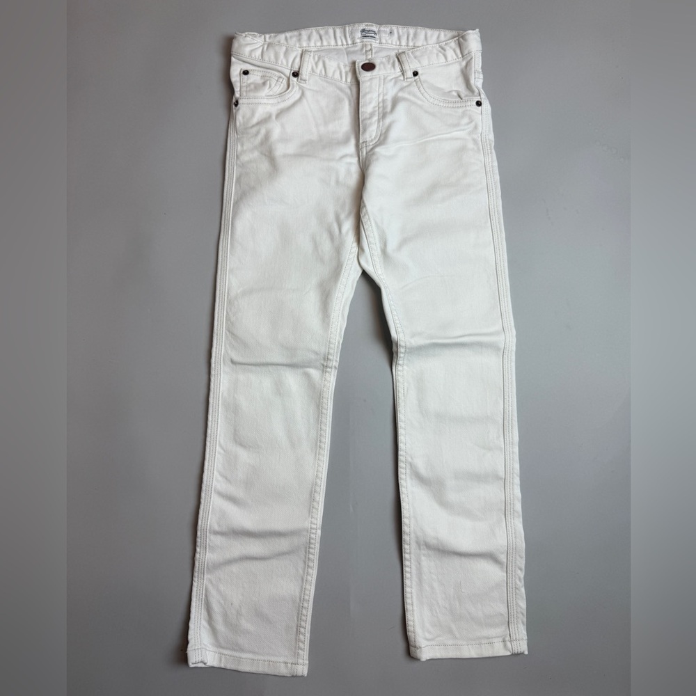 Bonpoint Cotton Cream Straight Jeans